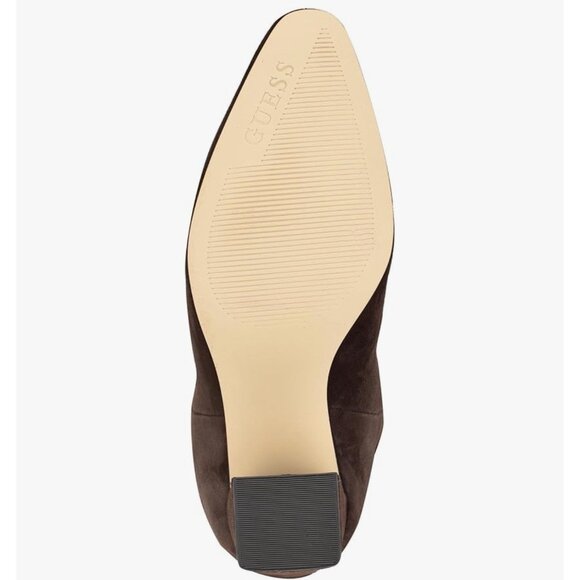 Guess Women's Yeppy Mid Calf Slouchy Block Heel Dress Boots Brown Size 6 1/2 - Picture 3 of 8